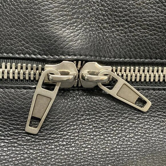 Auth BALENCIAGA waist large shopper bag 702082 Black Leather Handbag - Picture 11 of 16